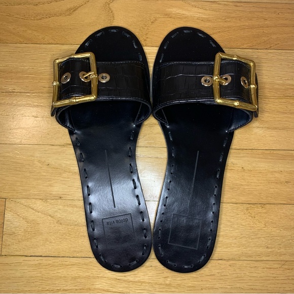 Dolce Vita Shoes - Dolce Vita Women's Dasa Slip On Buckled Slide Sandals - Size 8.5